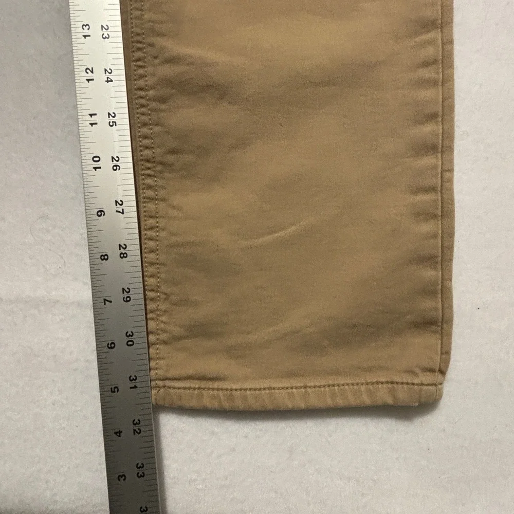 Banana Republic Mens Slim Traveler Khaki Brown 5-Pocket Chino Pants 33x32 488420